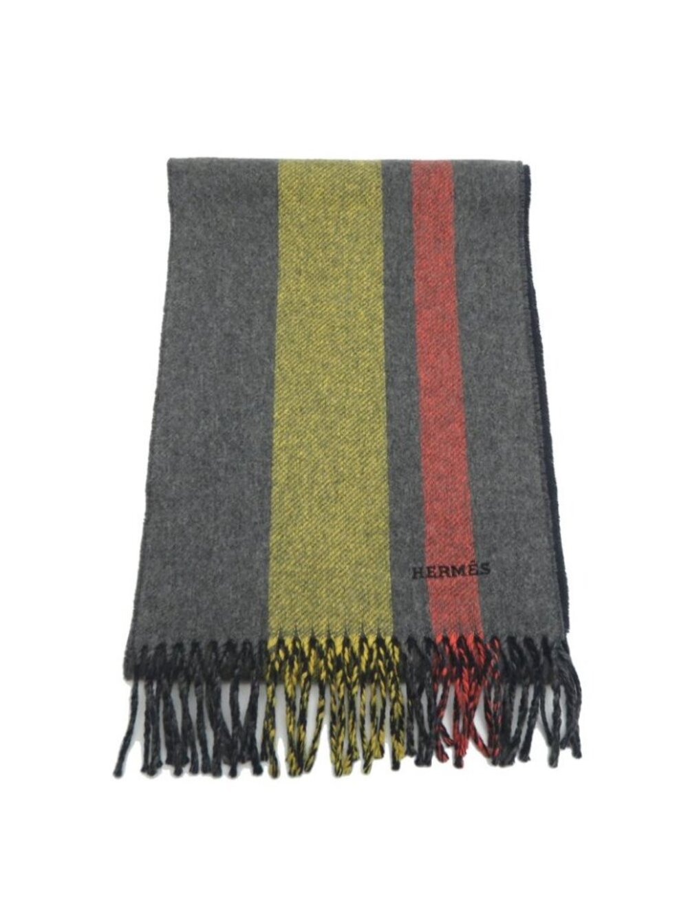 Hermes Scarf Echarpe College Reversible Multicolor